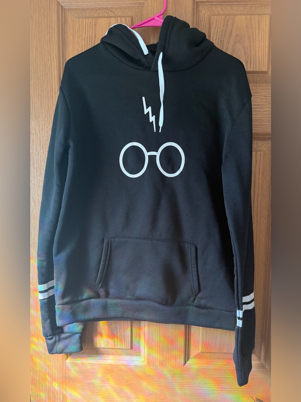 Black Graphic Hoodie Sweater “The Boy Who Lived”